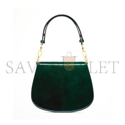 YSL VOLTAIRE TOP HANDLE IN PATENT LEATHER 800846AAEKL3856 (17.5*21*8cm)